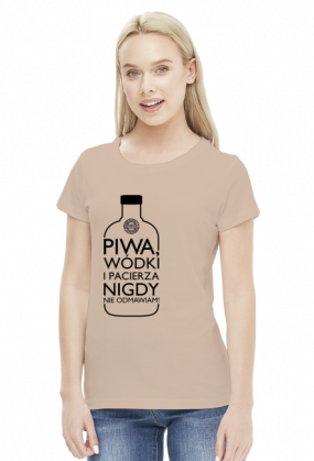 Nie odmawiam (piwo, wódka, pacierz) by Szymy.pl - jasna damska