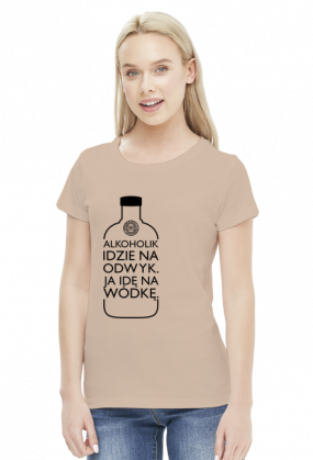 Alkoholik (wódka) by Szymy.pl - jasna damska