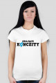 Grające Konczity - T-shirt damski CZARNY NAPIS