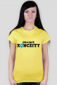 Grające Konczity - T-shirt damski CZARNY NAPIS