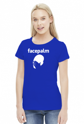 Facebook facepalm koszulka damska