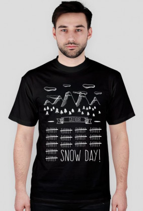 Koszulka męska - SNOW DAY (różne kolory!)