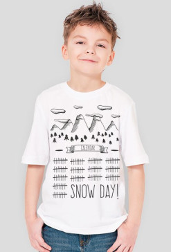 Koszulka dla chłopca - SNOW DAY