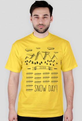 Koszulka męska - SNOW DAY (różne kolory!)