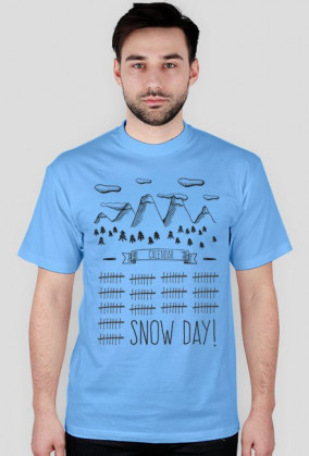 Koszulka męska - SNOW DAY (różne kolory!)