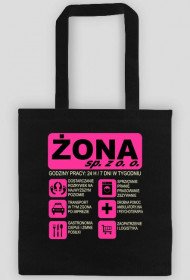 Torba bawełniana czarna Żona sp. z o. o.