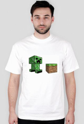 koszulka creeper vs. dirt