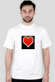 Kocham Cię!  - T-shirt Męski Biały