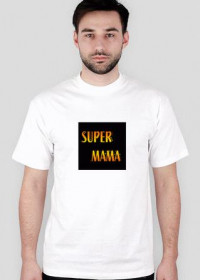 Super Mama - T-Shirt zwykły biały