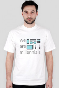 We are millennials - męski t-shirt