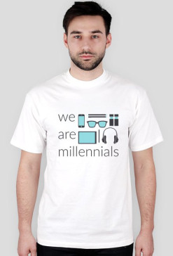 We are millennials - męski t-shirt