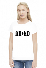 koszulka ad hd damska biała