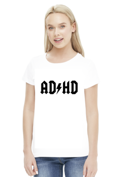 koszulka ad hd damska biała
