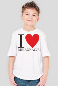 Koszulka dziecięca I Love Mikronacje