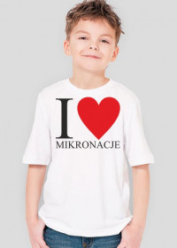 Koszulka dziecięca I Love Mikronacje