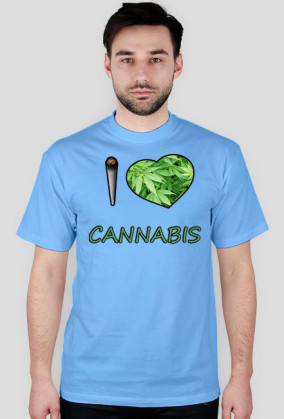 T-SHIRT I LOVE CANNABIS