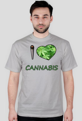 T-SHIRT I LOVE CANNABIS