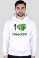 BLUZA Z KAPTUREM - I LOVE CANNABIS