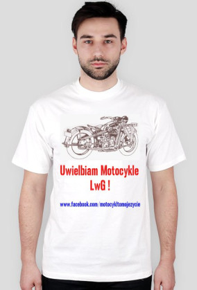 Koszulka mtmż #Uwielbiam Motocykle męska