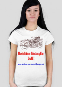 Koszulka mtmż #Uwielbiam Motocykle damska