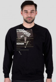 bluza bez kaptura z napiasami