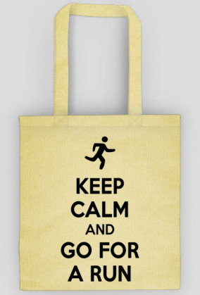 Torba biegowa. Ceep Calm. (jasna)
