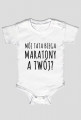 Mój tata biega maratony. A Twój? (niemowlak)