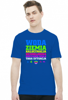 Woda Ziemia Halucynacja Dwutlenek Węgla Taka Sytuacja v2 (by Szymy.pl) - ciemna męska