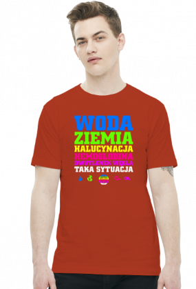 Woda Ziemia Halucynacja Dwutlenek Węgla Taka Sytuacja v2 (by Szymy.pl) - ciemna męska