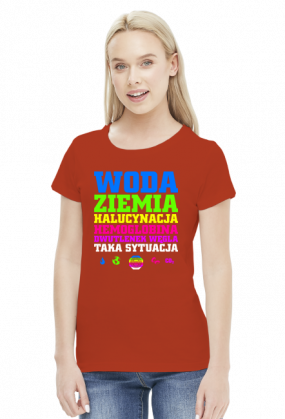 Woda Ziemia Halucynacja Dwutlenek Węgla Taka Sytuacja v2 (by Szymy.pl) - ciemna damska