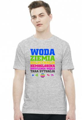 Woda Ziemia Halucynacja Dwutlenek Węgla Taka Sytuacja v2 (by Szymy.pl) - jasna męska