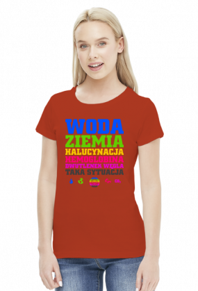 Woda Ziemia Halucynacja Dwutlenek Węgla Taka Sytuacja v2 (by Szymy.pl) - jasna damska