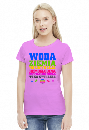 Woda Ziemia Halucynacja Dwutlenek Węgla Taka Sytuacja v2 (by Szymy.pl) - jasna damska