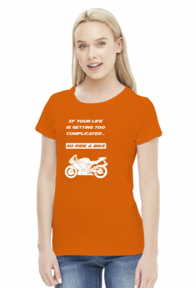 Go ride a bike! damska koszulka 2