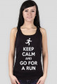 Koszulka dla biegaczki. Keep Calm.