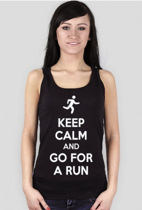 Koszulka dla biegaczki. Keep Calm.