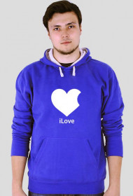 iLove - bluza męska z kapturem 2