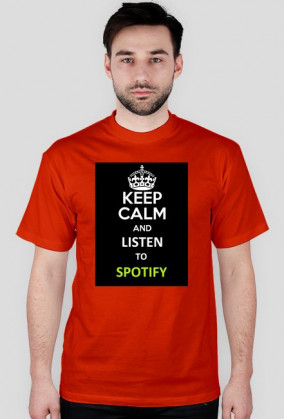 koszulka " keep calm and listen to spotify "