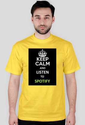 koszulka " keep calm and listen to spotify "