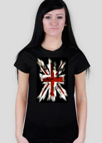koszulka flaga Wielkiej Brytanii pion