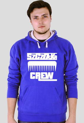 #szczotka_crew bluza v2 -niebieski/czerwony