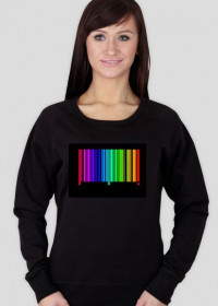 bluza z kodem kreskowym " rainbow "