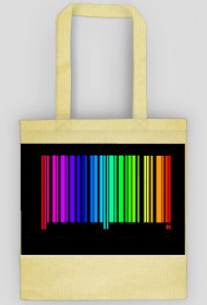 eko torba z kodem kreskowym " rainbow "