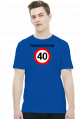 Prezent na 40 urodziny - Przekroczyłem 40-tkę koszulka biała
