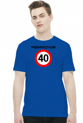 Prezent na 40 urodziny - Przekroczyłem 40-tkę koszulka biała