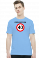 Prezent na 40 urodziny - Przekroczyłem 40-tkę koszulka biała
