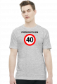 Prezent na 40 urodziny - Przekroczyłem 40-tkę koszulka biała