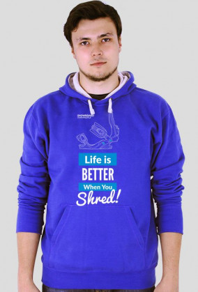 Bluza męska MP3 - LIFE IS BETTER WHEN YOU SHRED