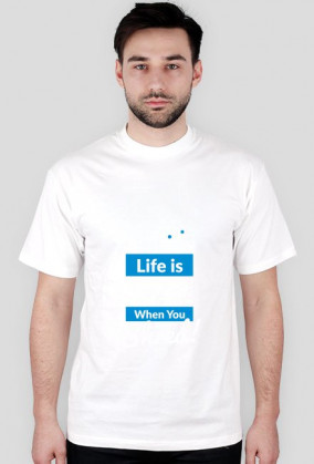 Koszulka męska - LIFE IS BETTER WHEN YOU SHRED (różne kolory!)