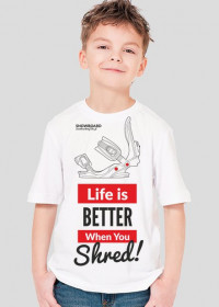 Koszulka dla chłopca - LIFE IS BETTER WHEN YOU SHRED (różne kolory!)